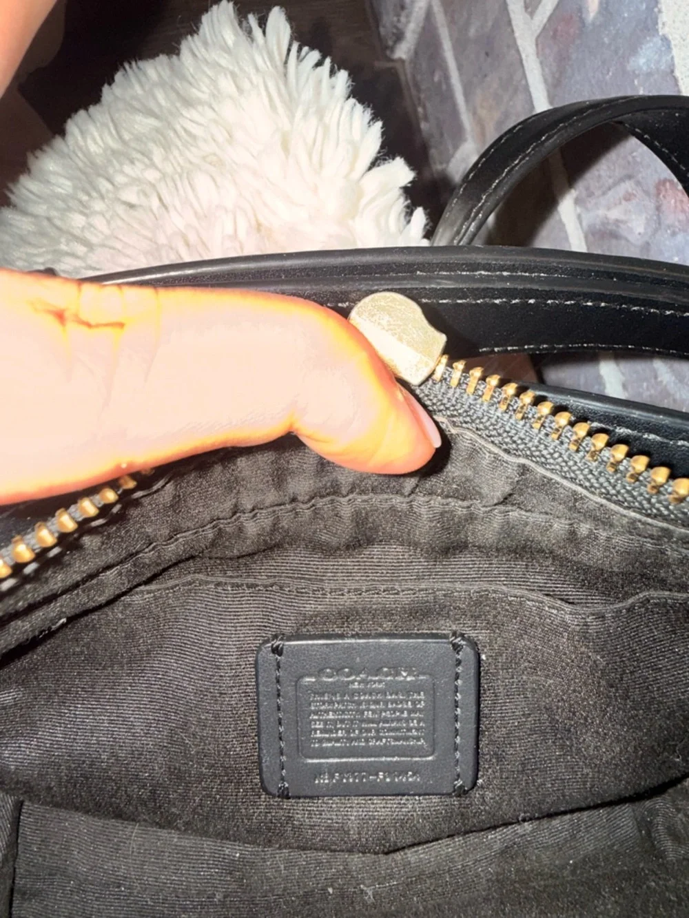 Coach Brown Signature Crossbody with Gold Hardware